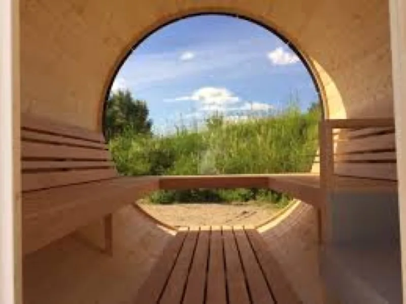 Full Rear Glass Barrel Sauna | UPGRADE
