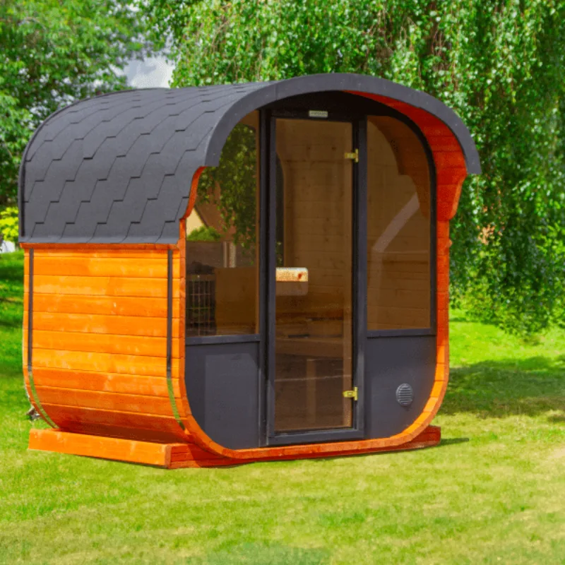 New Cube sauna 160cm FLATPACK With 6.8KW Heater (Red Wood)