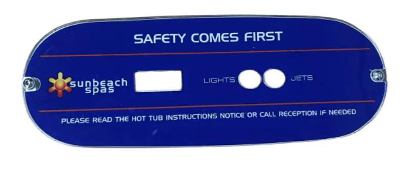 Sunbeach Spas SpaSafe TP260 Control Panel Cover